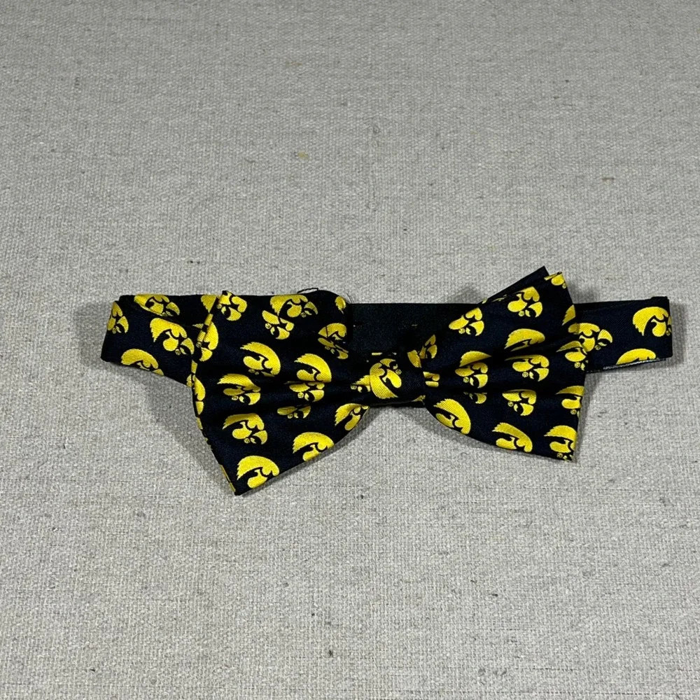 Iowa Hawkeyes Silk‎ Bow Tie Handmade Varsity Line by NEIL Enterprises